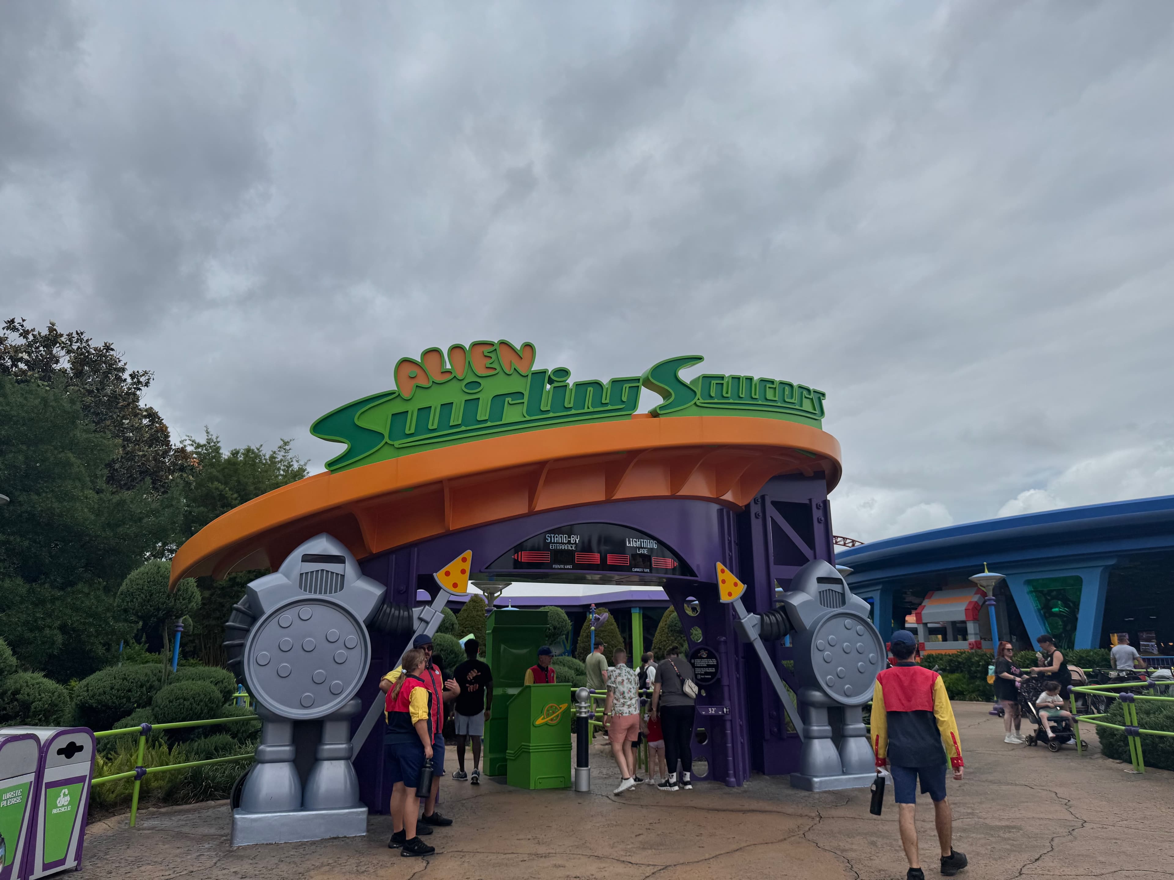 Alien Swirling Saucers