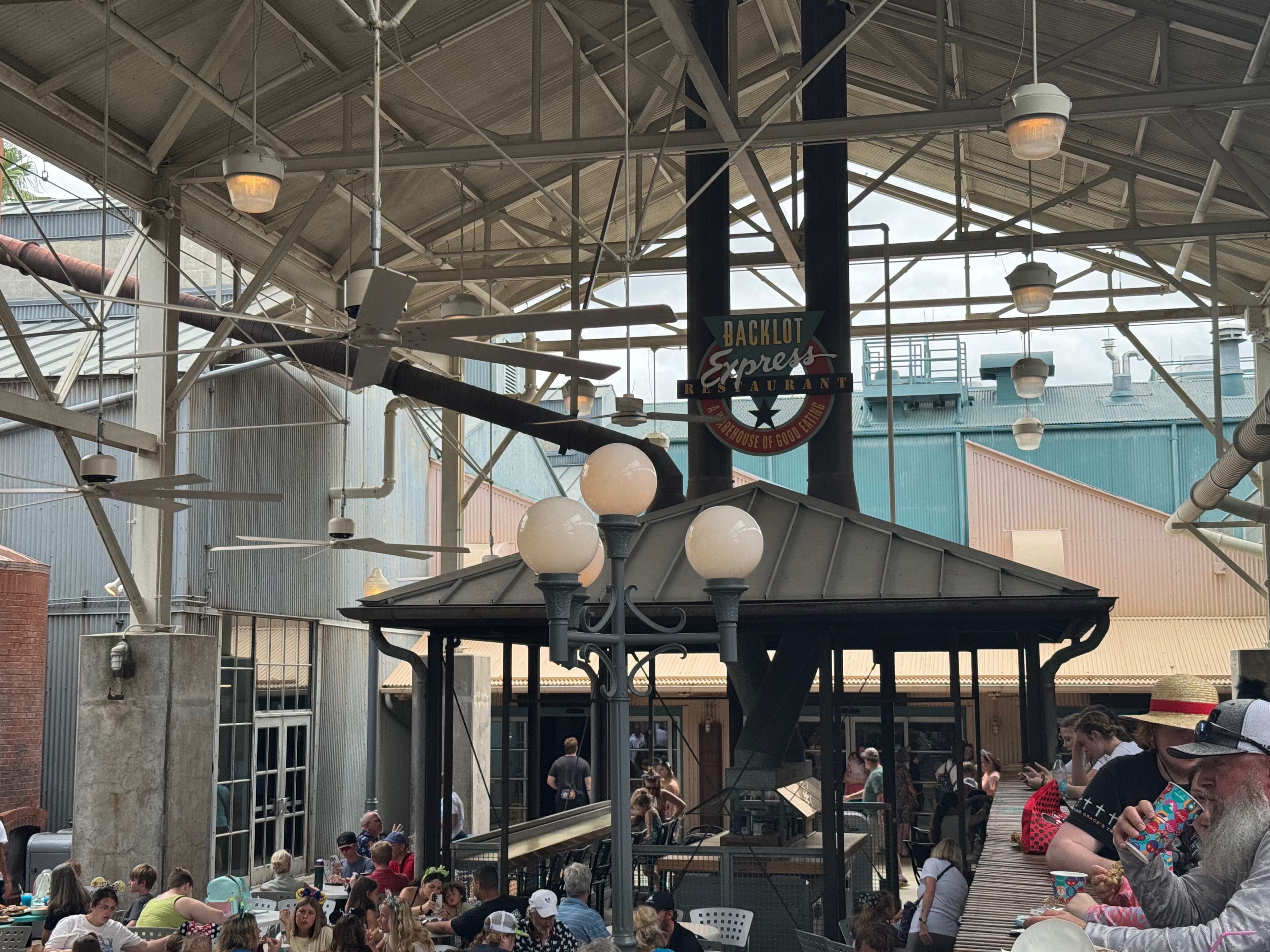 Backlot Express outdoor seating area at Disney's Hollywood Studios